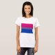 Camiseta A bandeira do Bi voa para o orgulho bissexual (Frente Completa)