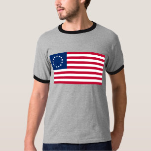 Camiseta A Bandeira do Círculo Americano por Betsy Ross