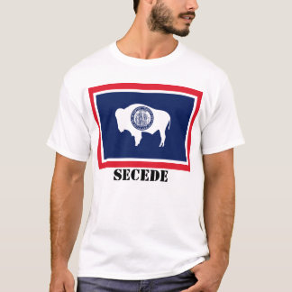 Camiseta A bandeira do estado de Wyoming, SECEDE