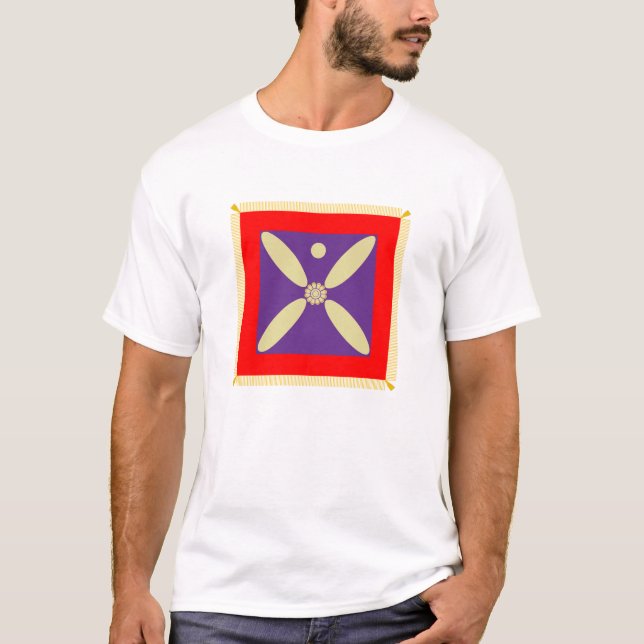 Camiseta A bandeira do Império Persa Sassanid (Frente)