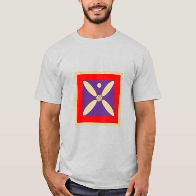 Camiseta A Bandeira do Império Persa Sassânida (Frente)