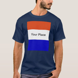 Camiseta A bandeira holandesa, adiciona-o possui o lugar