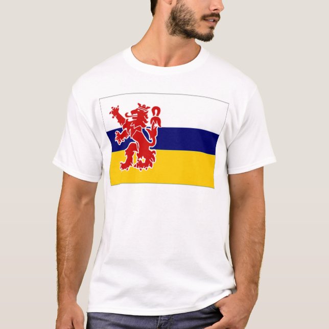 Camiseta A bandeira holandesa de Limburgo (Frente)