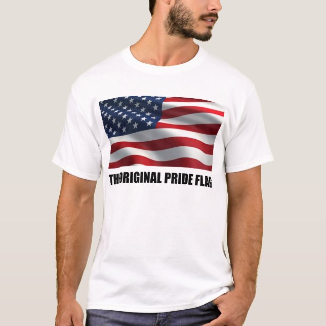 Camiseta A bandeira original do orgulho (Frente)