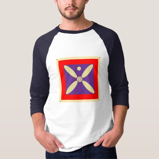 Camiseta A bandeira persa do império de Sassanid (Frente)