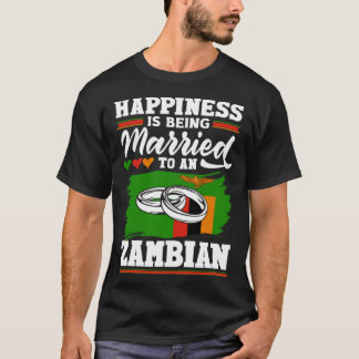Camiseta A Bandeira Zâmbia Da Zâmbia Acontece Que Está Send