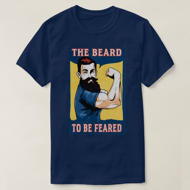Camiseta A barba a ser temida (Frente do Design)