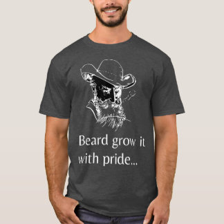 Camiseta A barba cresce com orgulho TShirt clássico