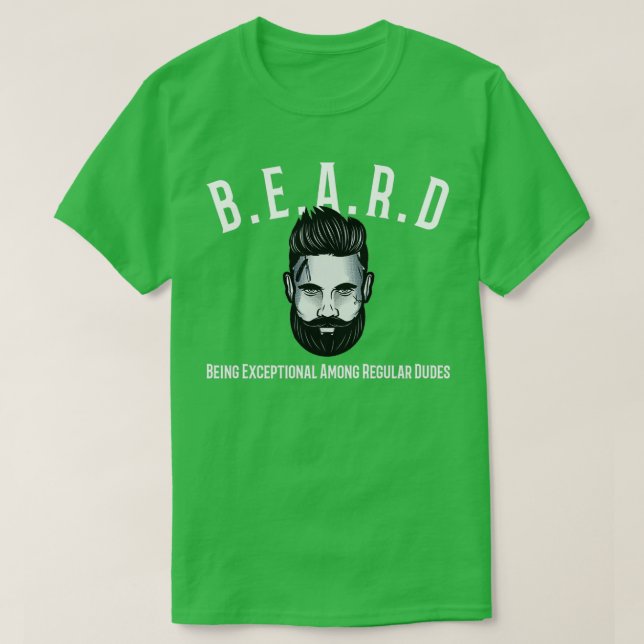 Camiseta A Barba É Excepcional Entre Os Homens Regulares 12 (Frente do Design)