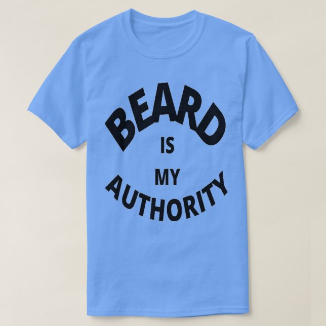 Camiseta A barba é minha autoridade (Frente do Design)