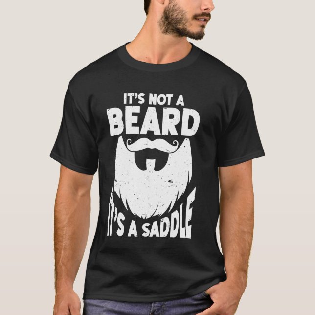 Camiseta A barba não é uma barba é uma sela (Frente)