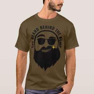 Camiseta A Barba Por Trás Do Bump Mens Engraçado Bump Preg