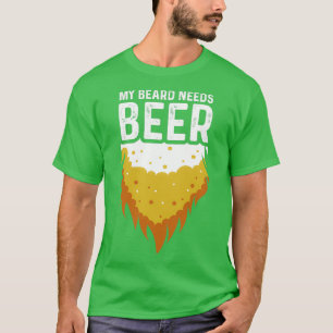 Camiseta A barba precisa do presente de pessoa alcoólica de