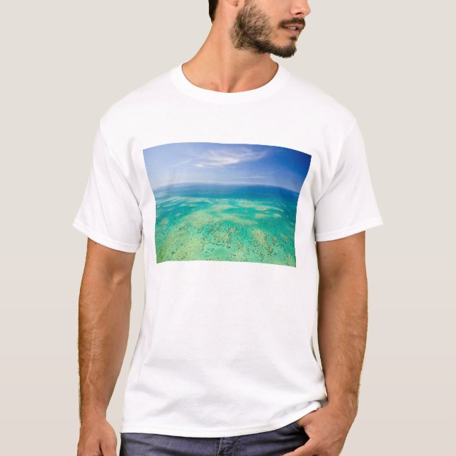 Camiseta A barreira de Excelentes do recife, vista aérea do (Frente)
