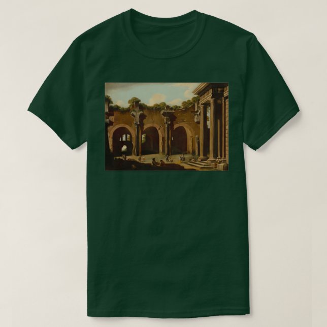 Camiseta A Basílica de Constantina com uma Colônia Doric (Frente do Design)