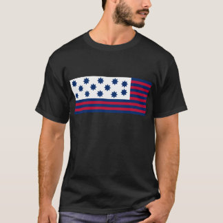 Camiseta A batalha americana da bandeira do tribunal de