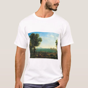 Camiseta A Batalha da Ponte Milviana de Claude Lorrain