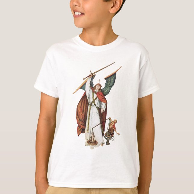 Camiseta A Batalha do Ângulo Guerreiro de Deus do Bem e do  (Frente)