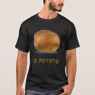 Camiseta A Batata É Vista Na Televisão Noturna Tarde