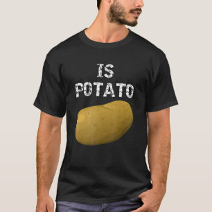 Camiseta A Batata É Vista Na Televisão Noturna Tarde