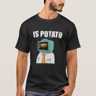 Camiseta A Batata É Vista Na Televisão Noturna Tarde