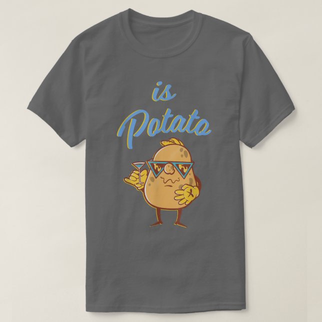 Camiseta A Batata Está Na Televisão Como Se Vê Na Noite Tar (Frente do Design)