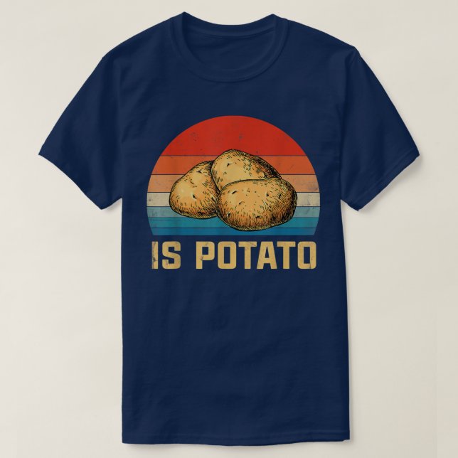 Camiseta A Batata Está Na Televisão Como Se Vê Na Noite Tar (Frente do Design)