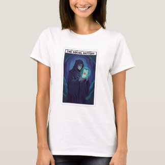 Camiseta A Bateria Social Humor de Introvertido | Baixa Ene