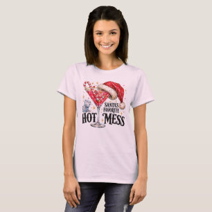 Camiseta A Bebida Favorita do Papai Noel — Coquetel de Nata