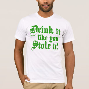 Camiseta A bebida que gosta de você roubou-o