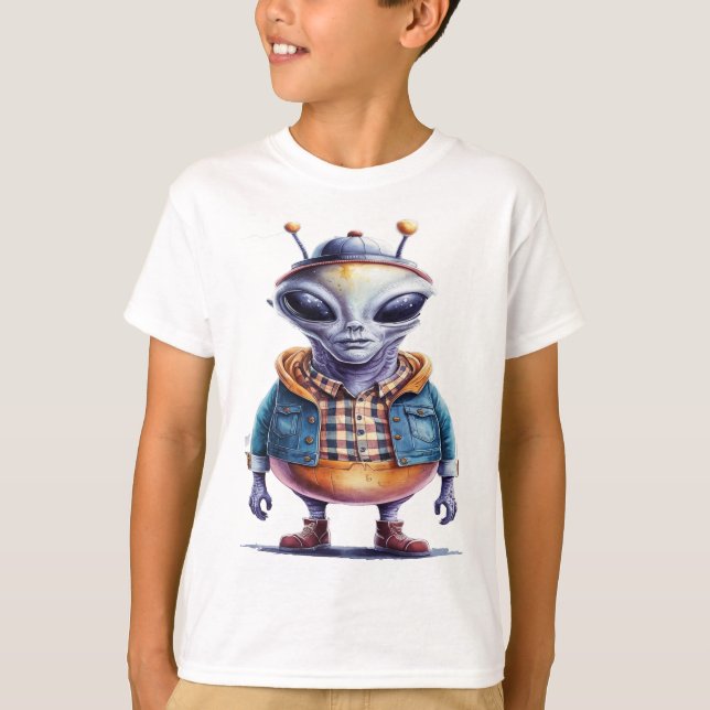 Camiseta A bela alienígena (Frente)