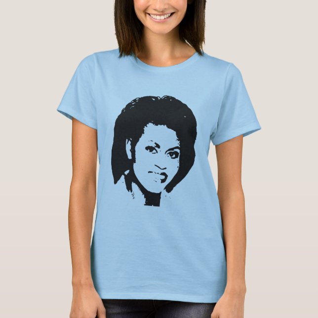 Camiseta A bela face de Michelle Obama (Frente)