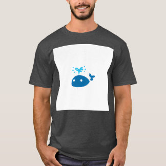 Camiseta A bela grande baleia azul