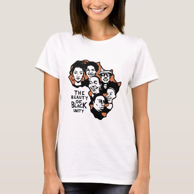Camiseta A Beleza da História Negra da Unidade Negra Mês BL (Frente)