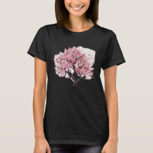 Camiseta A beleza da natureza em uma geometria do Flor de C