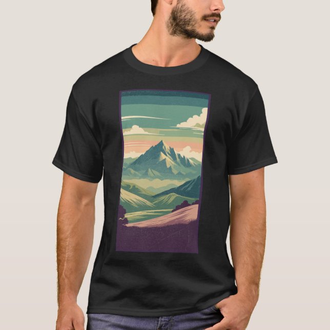 Camiseta A beleza de uma montanha (Frente)