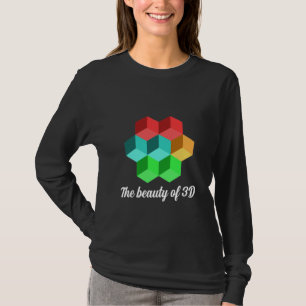 Camiseta A beleza do 3D