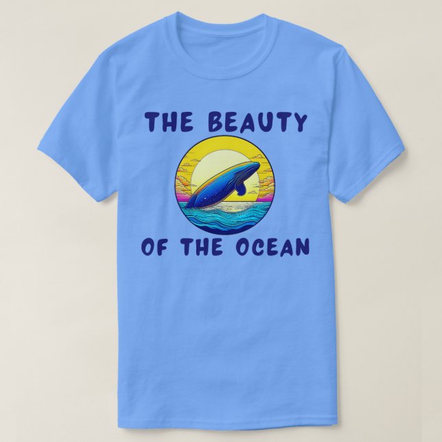Camiseta A beleza do oceano (Frente do Design)