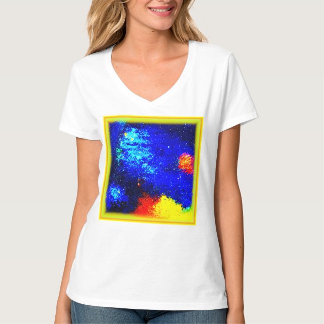 Camiseta A Beleza dos Nebulas e Galáxias. Comprar Agora (Frente)