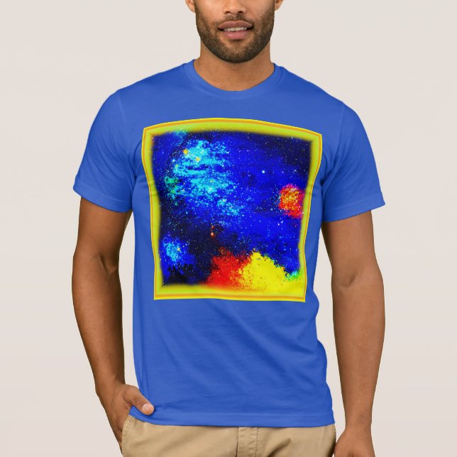 Camiseta A Beleza dos Nebulas e Galáxias. Comprar Agora (Frente)