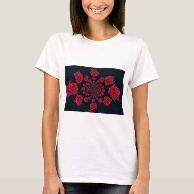 Camiseta A Beleza dos Rosas: Fantasia Floral (Frente)