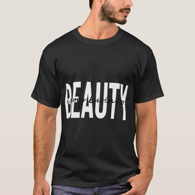Camiseta A Beleza É A Minha Ca Estética Com Licença De Negó (Frente)