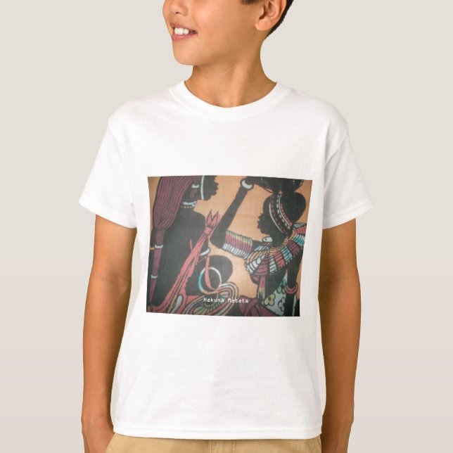 Camiseta A Beleza Eterno da Tradição Maasai (Frente)