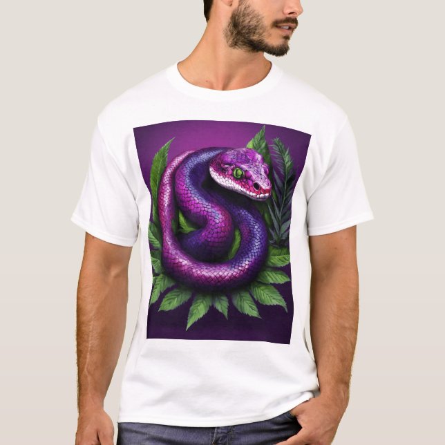 Camiseta "A Beleza Serpente da Natureza" (Frente)