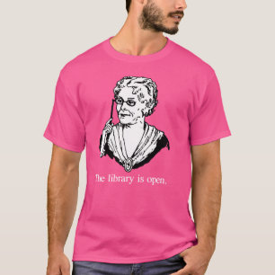 Camiseta A biblioteca está aberta