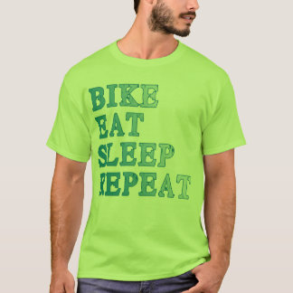 Camiseta A bicicleta, come, dorme, repete produtos
