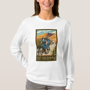 Camiseta A bicicleta do Mt. Haleakala monta Havaí