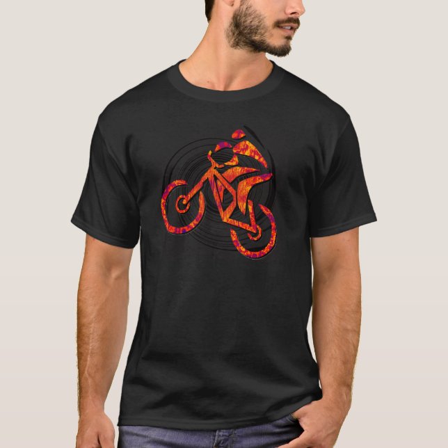 Camiseta A bicicleta gosta de Hans (Frente)