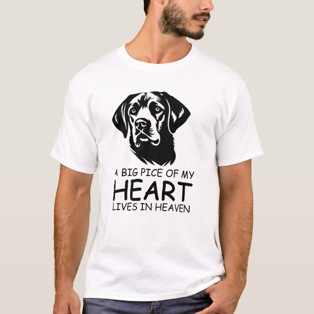 CAMISETA A BIG PICE OF MY HEART LIVES IN HEAVEN (Frente)