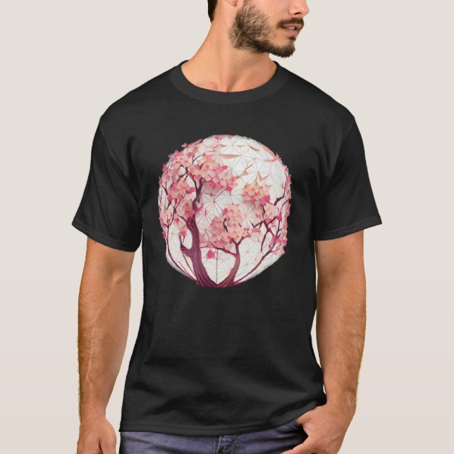 Camiseta A Blossoming Fashion Statement Cherry Blossom Sphe (Frente)